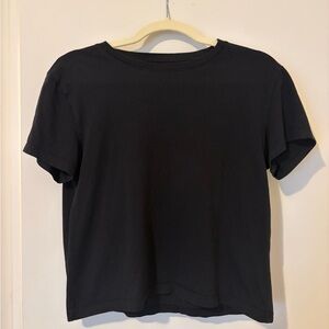 Everlane Organic Cotton Boxy Classic Black Womens T-Shirt Size Small